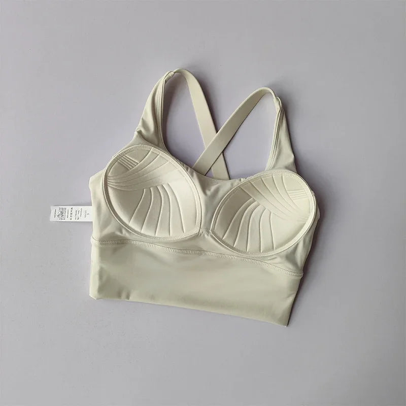 All-In-One Sports Bra Collection Breast High-Intensity Professional Shock-Proof Huddle Running Bra Yoga Fitness Bra Summer Cloth