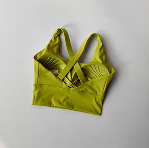 All-In-One Sports Bra Collection Breast High-Intensity Professional Shock-Proof Huddle Running Bra Yoga Fitness Bra Summer Cloth