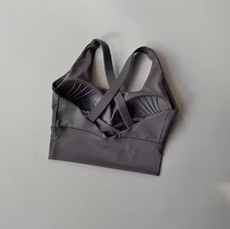 All-In-One Sports Bra Collection Breast High-Intensity Professional Shock-Proof Huddle Running Bra Yoga Fitness Bra Summer Cloth